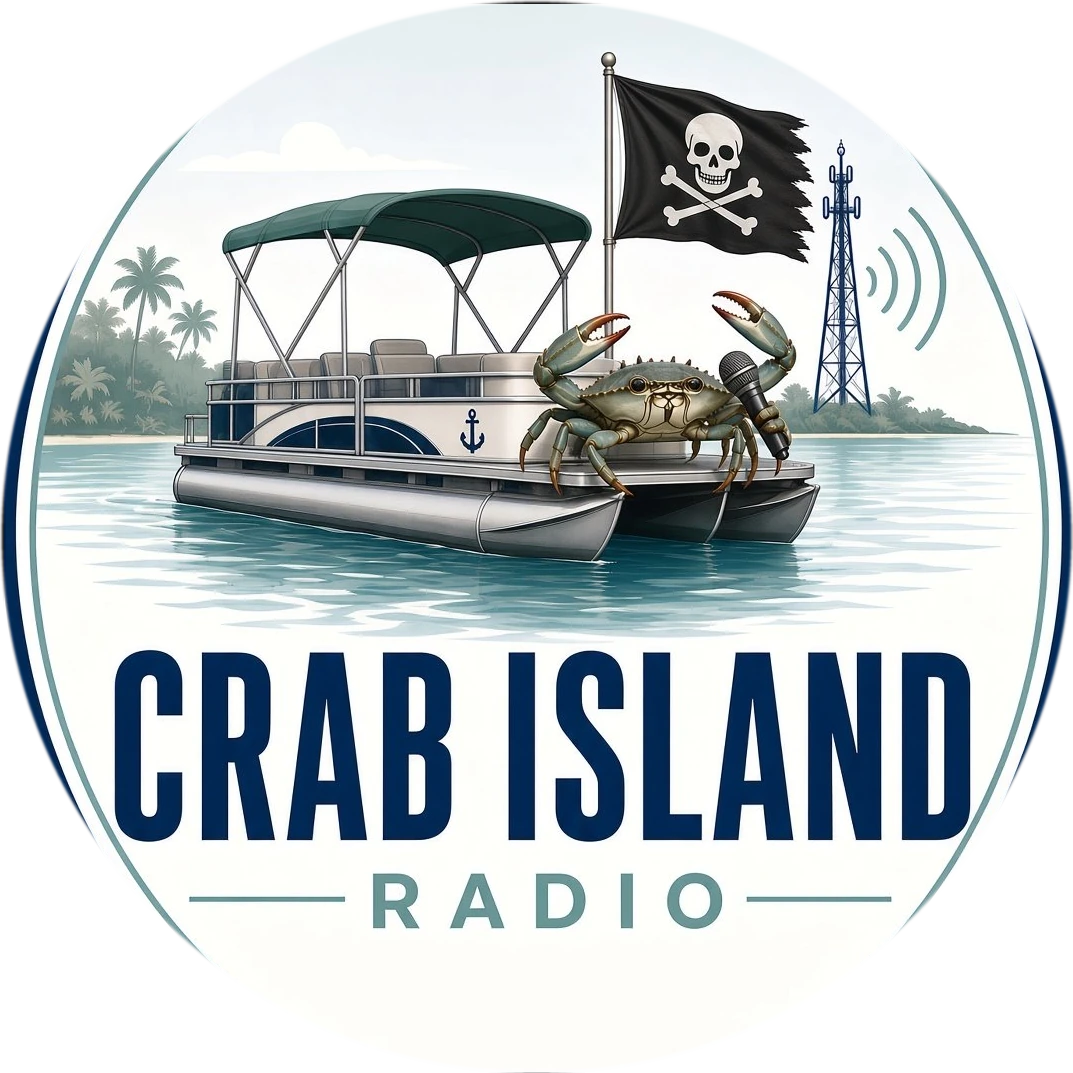 Crab Island Radio badge logo